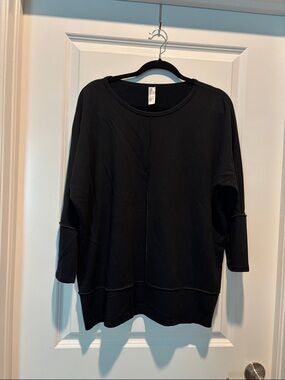 SPANX Black Women's Long Sleeve Sweatshirt
